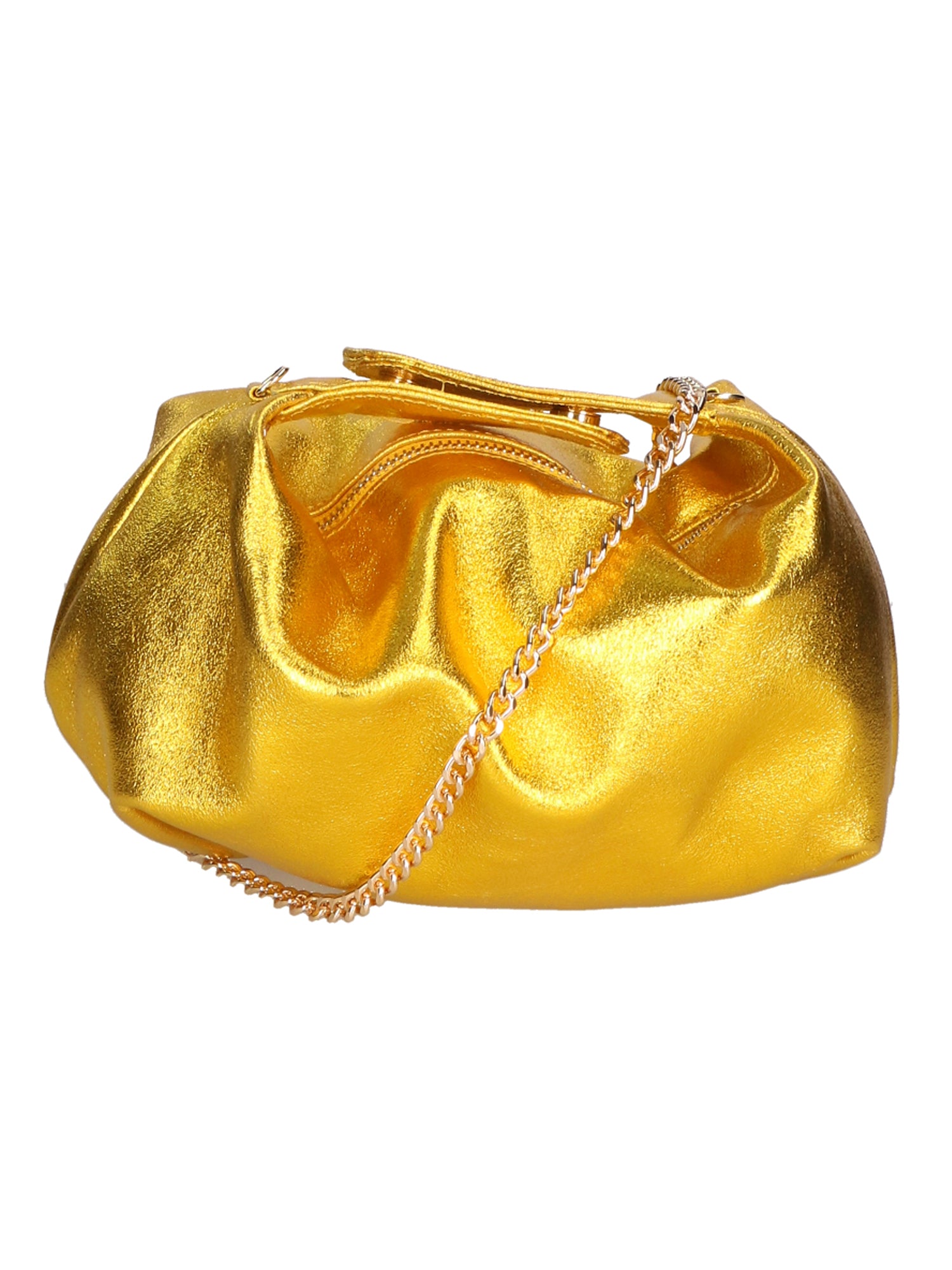 Grace Borsa a mano da donna Vera pelle 06009-L009 GIALLO Gave Lux