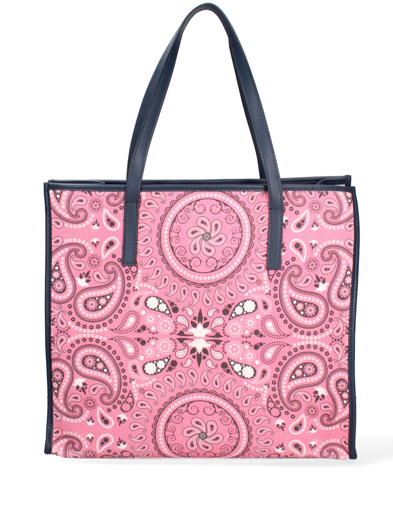 Taormina Borsa a spalla da donna Tela + Vera Pelle 5370-7-L318 BLU NAVY Gave Lux