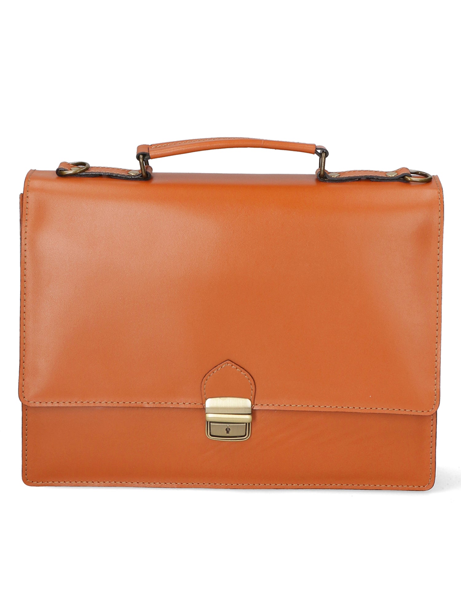 Ivo 7003-CUOIO Borsa da lavoro unisex in vera pelle Gave Lux
