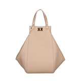 Lindsey Borsa a mano da donna 100% vera pelle 07162-D05 CAPPUCCINO Viola Castellani