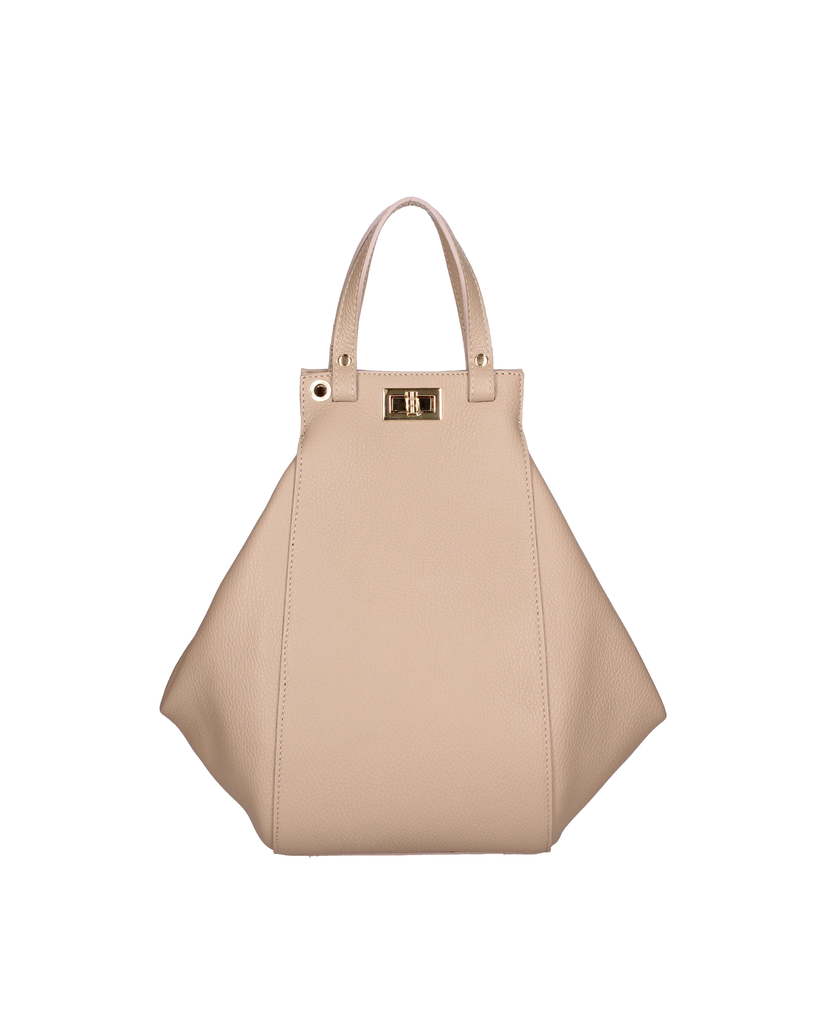 Lindsey Borsa a mano da donna 100% vera pelle 07162-D05 CAPPUCCINO Viola Castellani