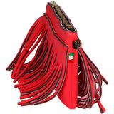 Oxsana Borsa a spalla da donna Neoprene 1311-ROSSO RED Gave Lux