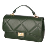 Vita Borsa a spalla da donna Vera pelle 06879-S14 VERDE SCURO Gave Lux
