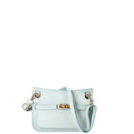 Katie Borsa a tracolla da donna 100% vera pelle 07145-D102 CIELO Viola Castellani