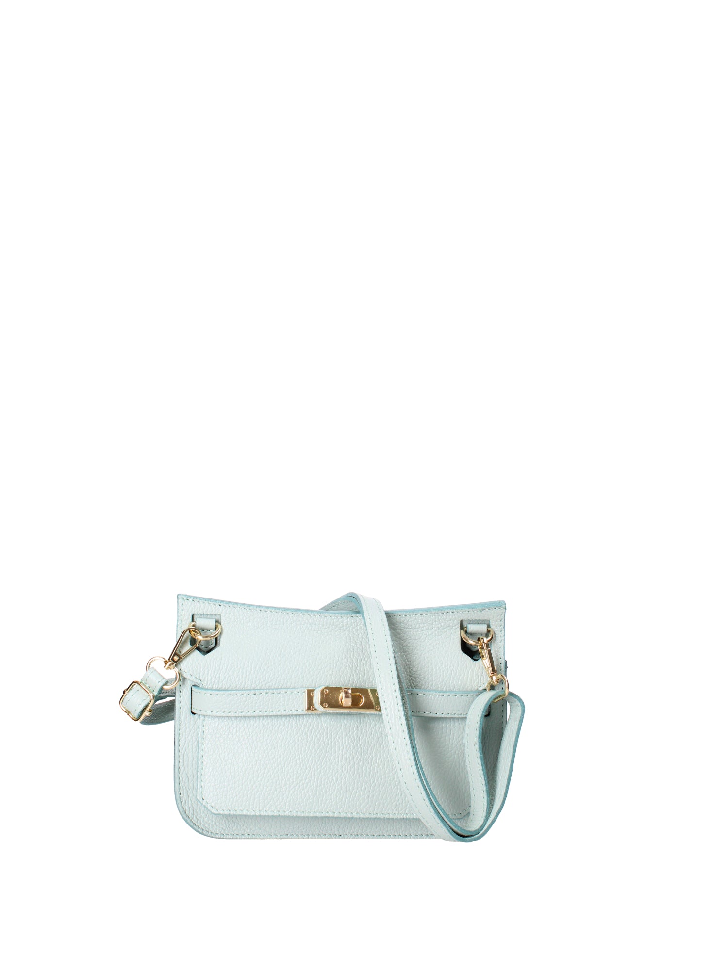 Katie Borsa a tracolla da donna 100% vera pelle 07145-D102 CIELO Viola Castellani