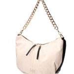 Borsa a spalla da donna 100% tessuto JR-W-1118TP-BONE - BLACK-GOLD John Richmond