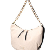 Borsa a spalla da donna 100% tessuto JR-W-1118TP-BONE - BLACK-GOLD John Richmond