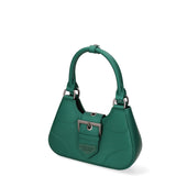 Borsa a mano da donna 100% PVC FLAT-CIRCLE-FOREST GREEN - SATIN CDF Marc Ellis