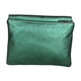 Angelica Pochette da donna Vera pelle 05413-L016 VERDE SCURO Gave Lux