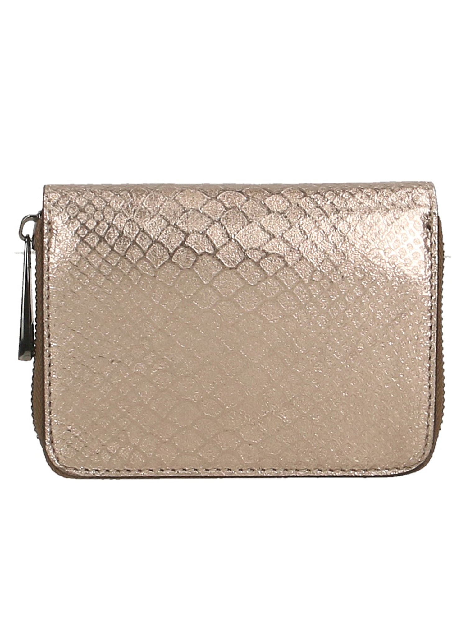 Nohemi Portafoglio donna vera pelle Zip 524072-BRONZO Gave Lux