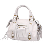 Erisia Borsa a spalla da donna Vera pelle 06091-BIANCO Gave Lux