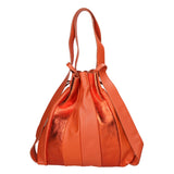 Oceania Borsa a spalla da donna Vera pelle 580041-ARANCIO ORANGE Gave Lux