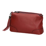 Lidia Borsa a mano da donna Vera pelle 06513-ROSSO SCURO Gave Lux