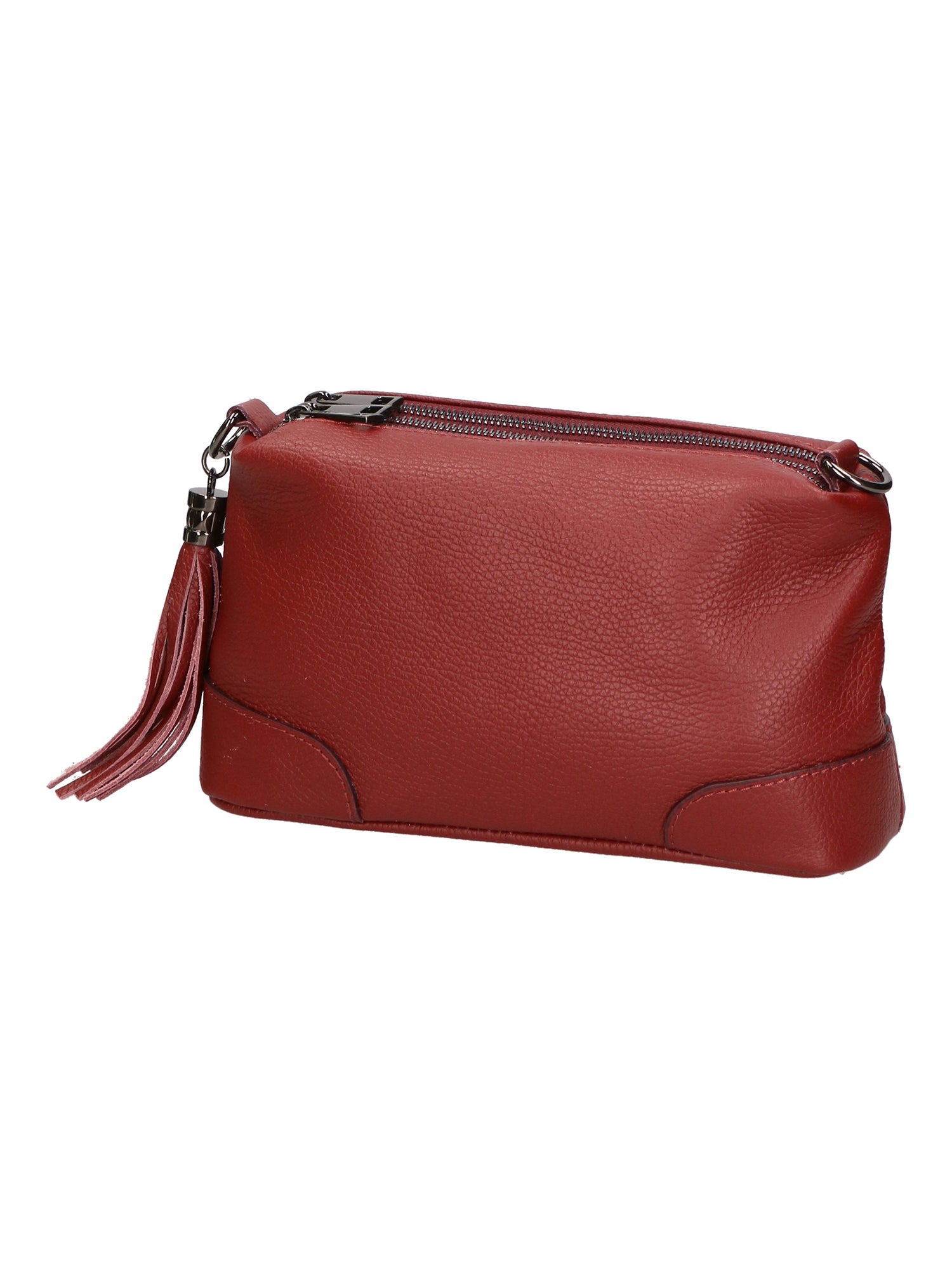 Lidia Borsa a mano da donna Vera pelle 06513-ROSSO SCURO Gave Lux