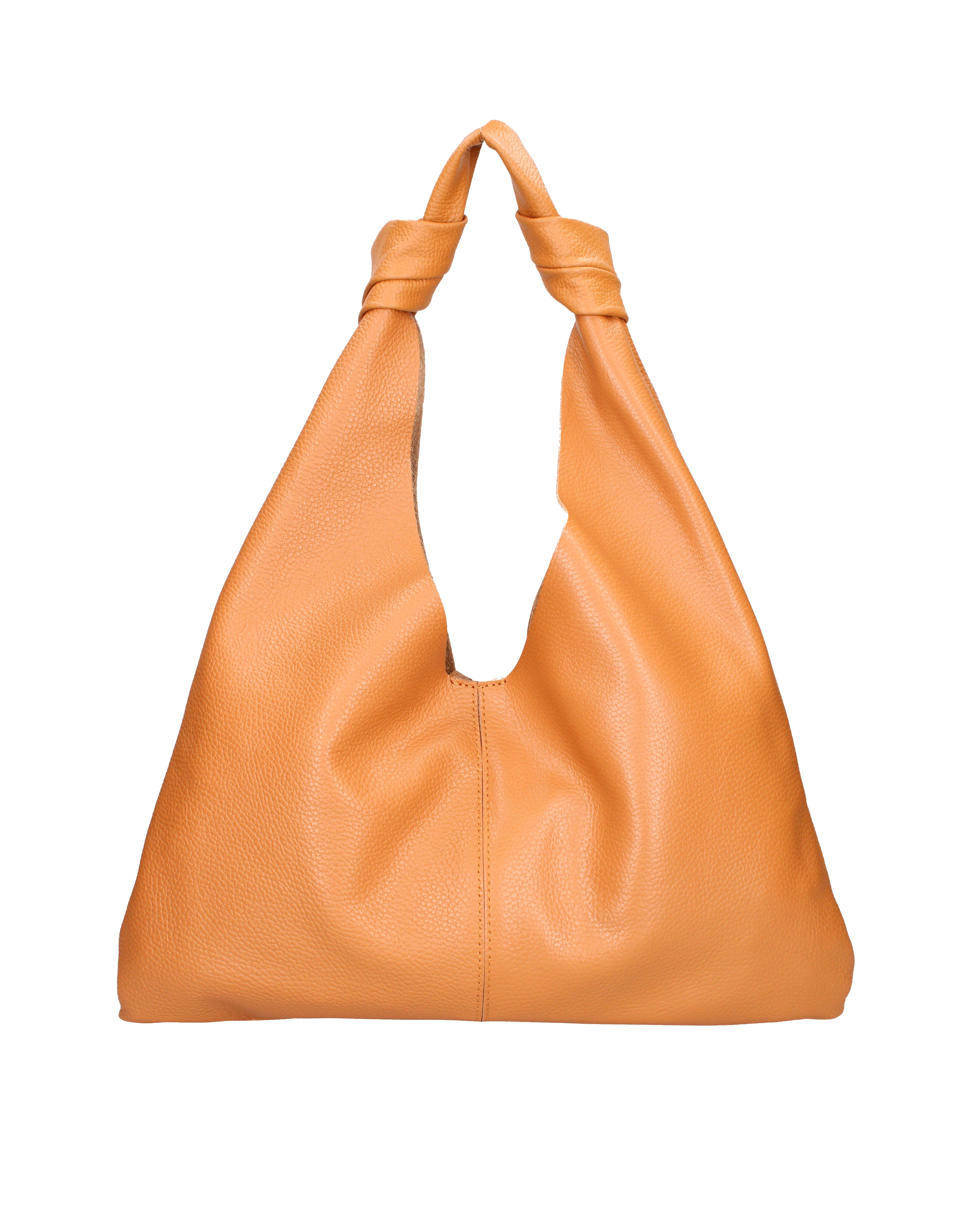 Borsa a spalla da donna 100% vera pelle 07156-D44 CUOIO Viola Castellani