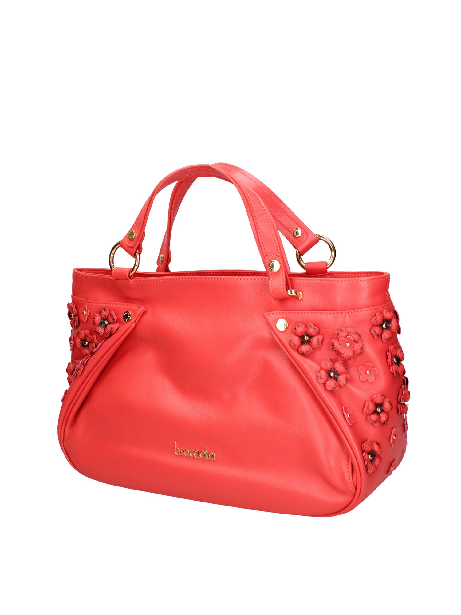 Iolara Lux Borsa a spalla da donna Vera pelle B17240-ROSSO Braccialini