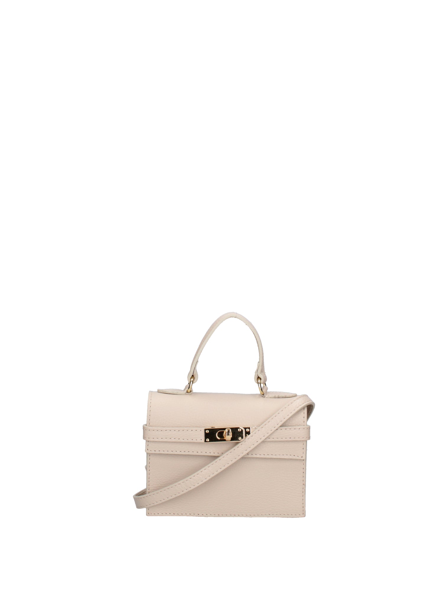 Borsa a mano da donna Vera pelle 07161-D37 LATTE Roberta Rossi