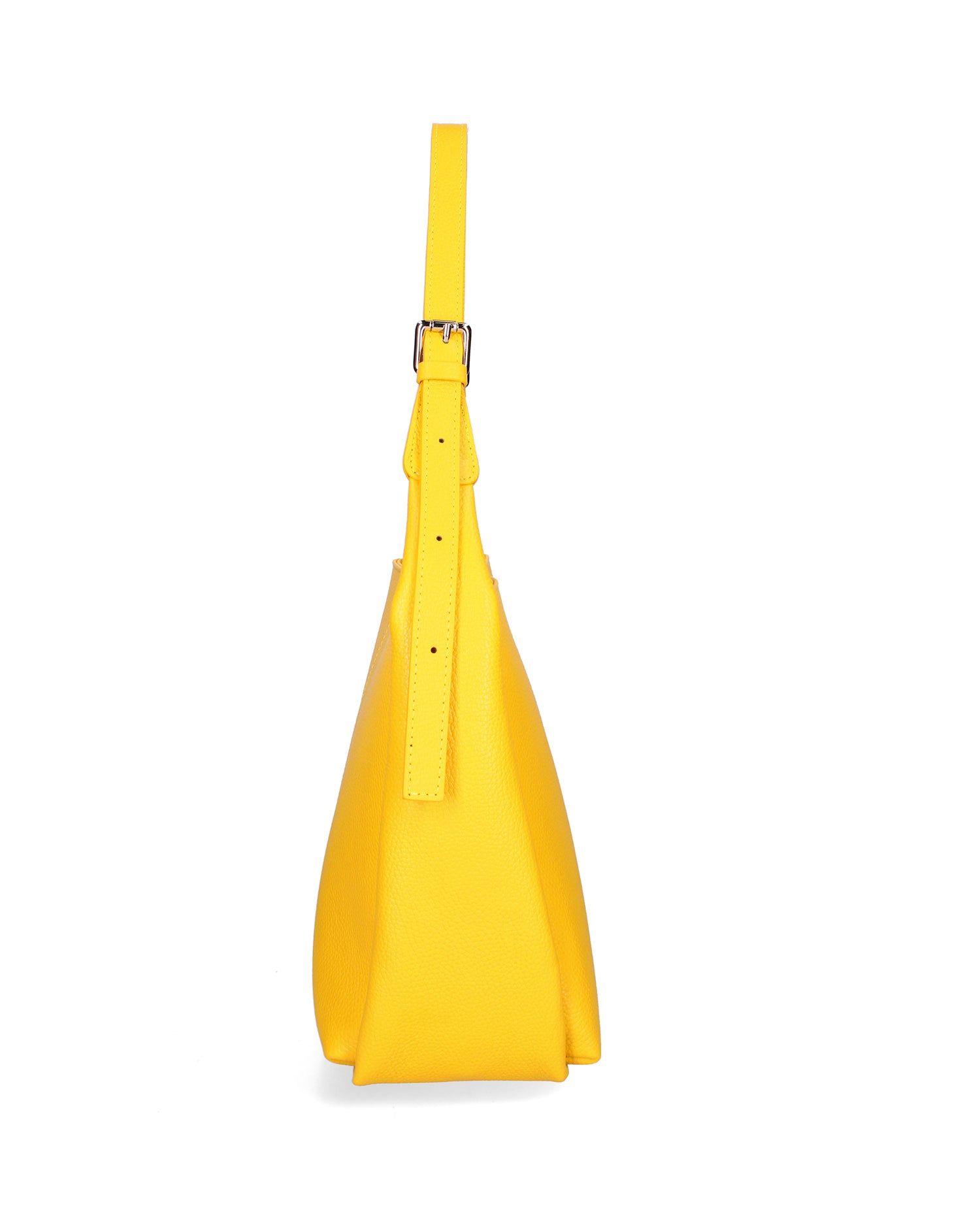 Borsa a spalla da donna Misto pelle e tessuto 07157-D04 GIALLO Roberta Rossi
