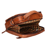 Unisex handbag in genuine leather Made in Italy 22x26x9 cm
