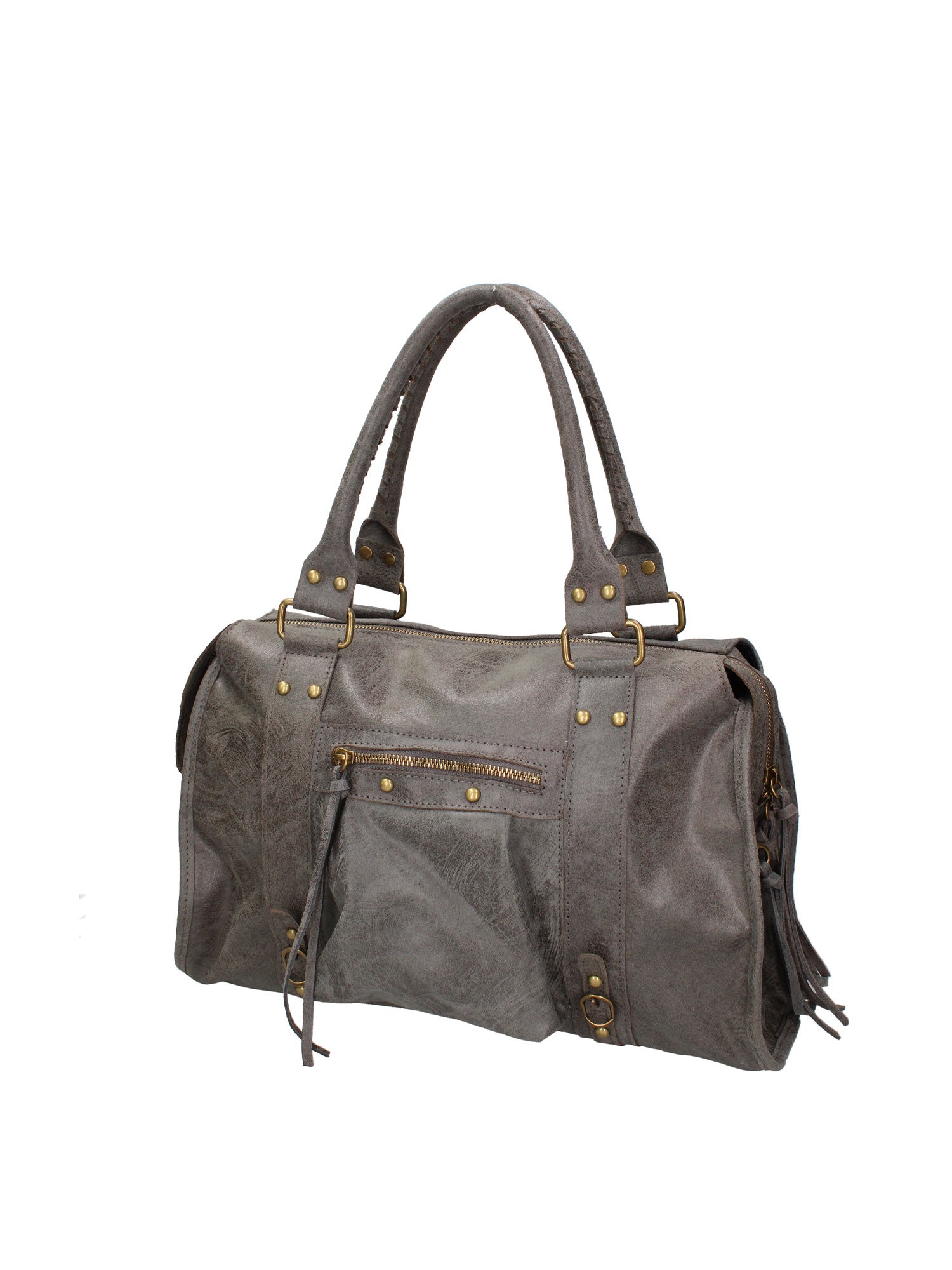 Elara Borsa a spalla da donna Vera pelle 06090-018 GRIGIO MEDIO Gave Lux