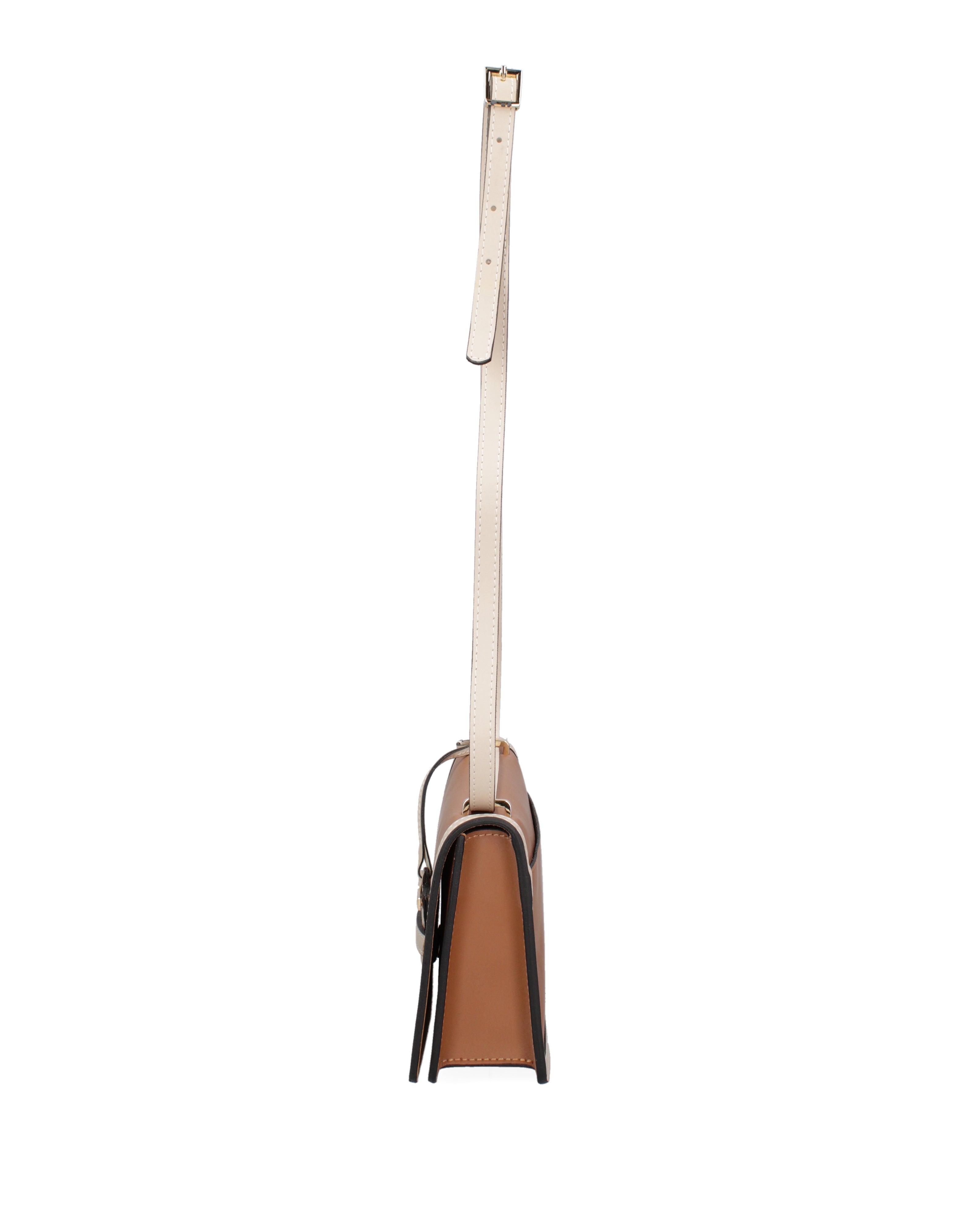 Ardena Borsa a tracolla da donna Vera pelle 1324-CUOIO+BEIGE Gave Lux