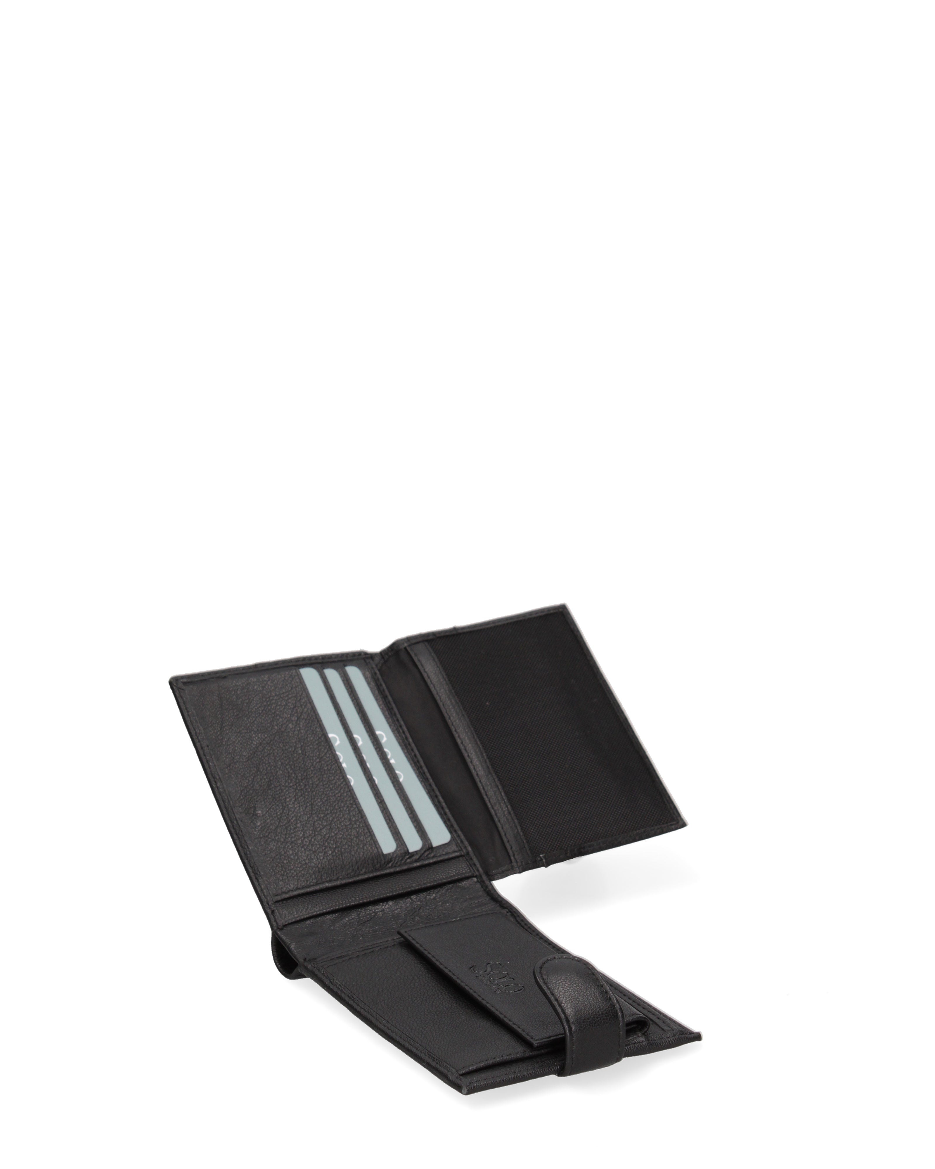 Portafoglio uomo in vera pelle Casual K35236P032-NERO Solo Soprani