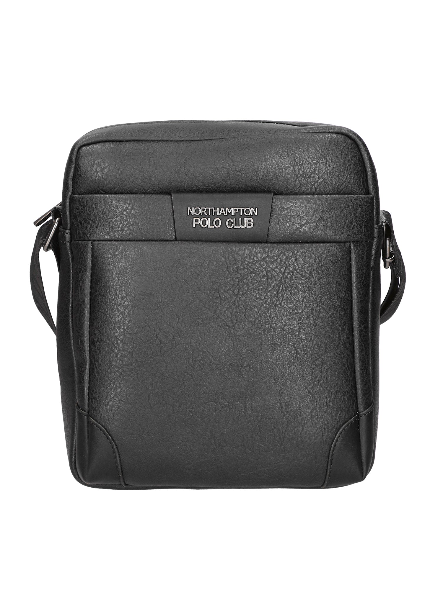 Borsa a tracolla uomo in pelle PU Casual PCL3008-BLACK Northampton Polo Club