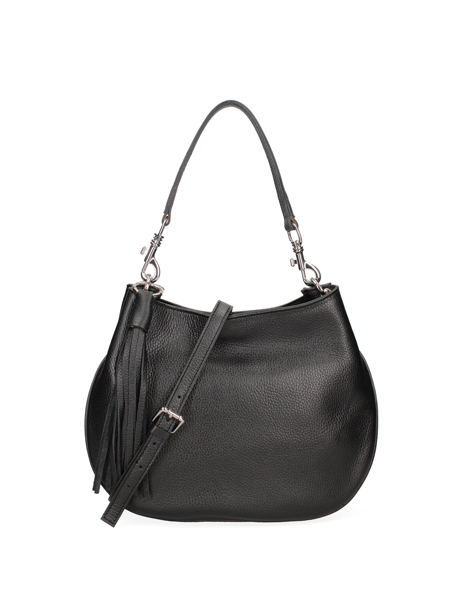 Borsa a spalla da donna Vera pelle 07316-D28 NERO Roberta Rossi