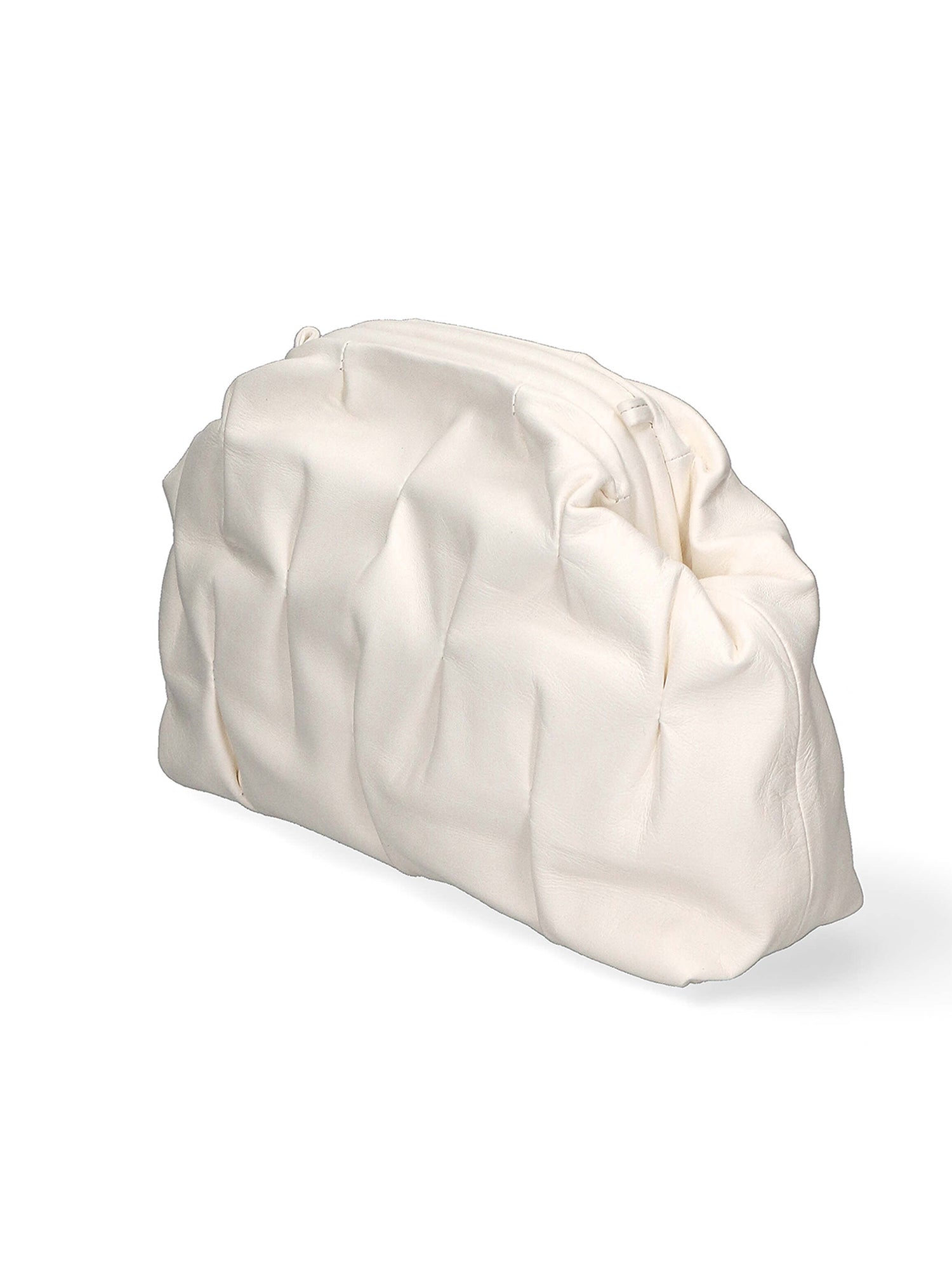 Soleil Borsa a mano da donna Vera pelle 04798-S37 LATTE Gave Lux