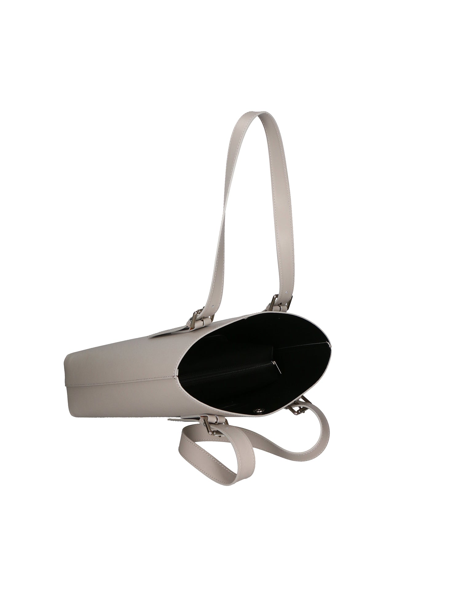 Germana Borsa a spalla da donna 100% pelle 05924-B86 GRIGIO Gave Lux