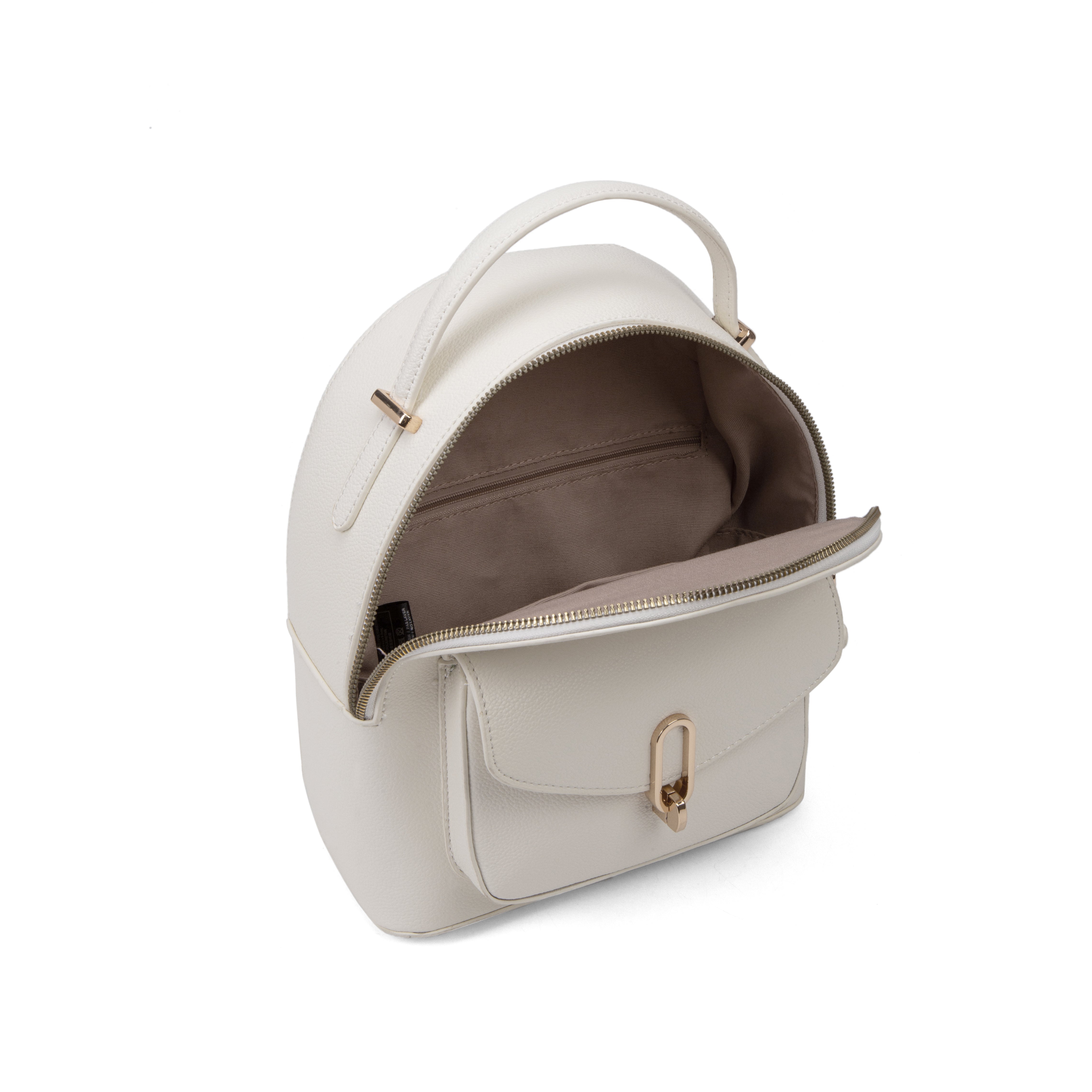 Zaino da donna in pelle vegana Casual 712-3PT-WHITE Diana&co