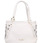 Amaranta Ultra Borsa a spalla da donna 100% pelle B17241-BIANCO Braccialini