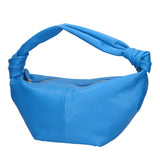 Lunaria Borsa a spalla da donna Vera pelle 06007-D222 BLU ASTER Gave Lux
