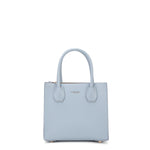 Borsa a mano da donna 100% pelle vegana PU 713-1PT-LIGHT BLUE Diana&co