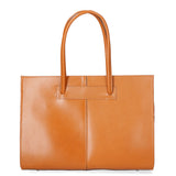Eugenia Borsa a mano da donna 100% pelle 9008-CUOIO Gave Lux