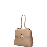 Borsa a mano da donna 100% pelle 07204-L110 TAUPE Viola Castellani
