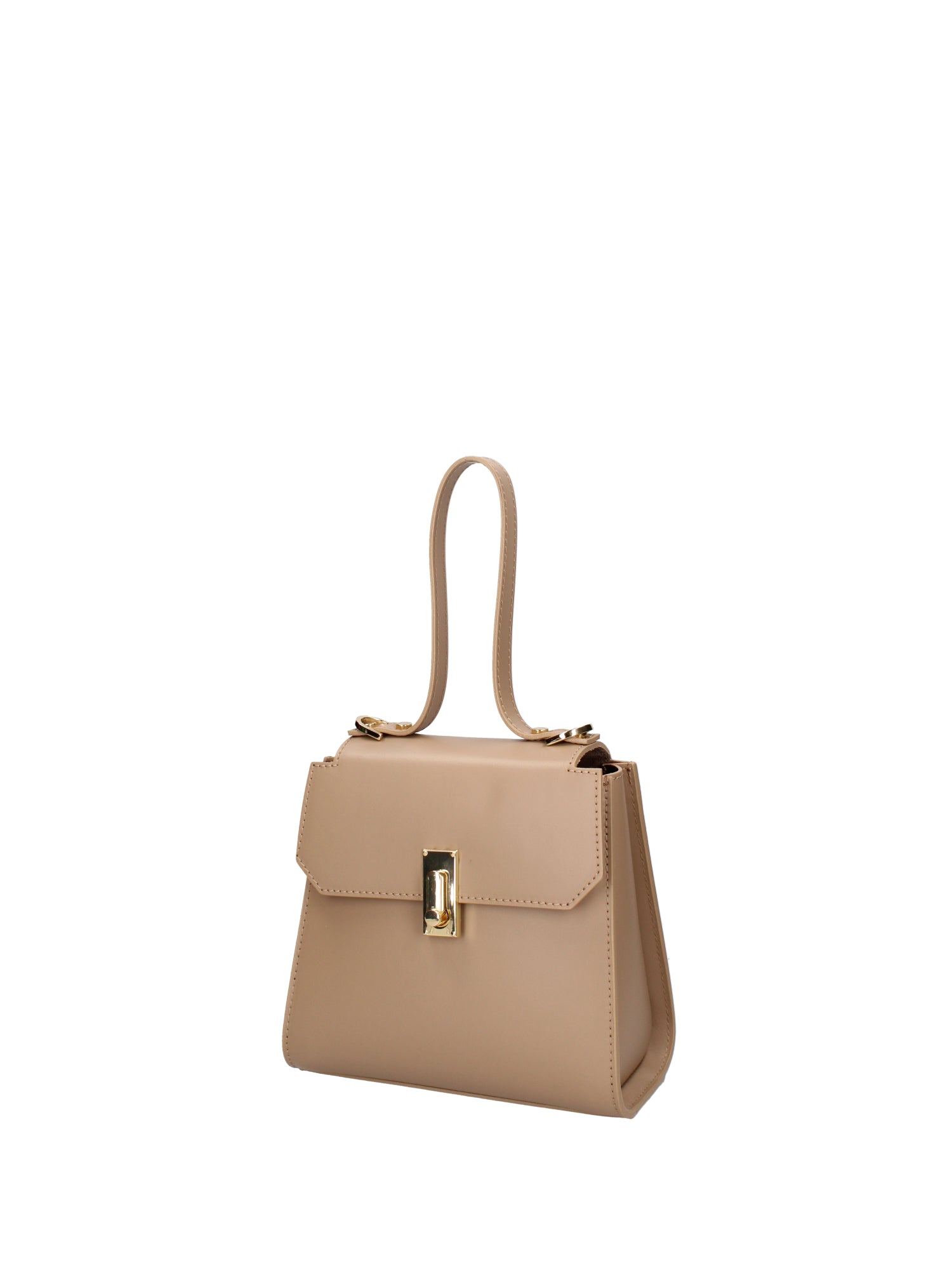 Borsa a mano da donna 100% pelle 07204-L110 TAUPE Viola Castellani