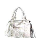 Novara Borsa a spalla da donna Vera pelle 06090 LM-L001 ARGENTO Gave Lux