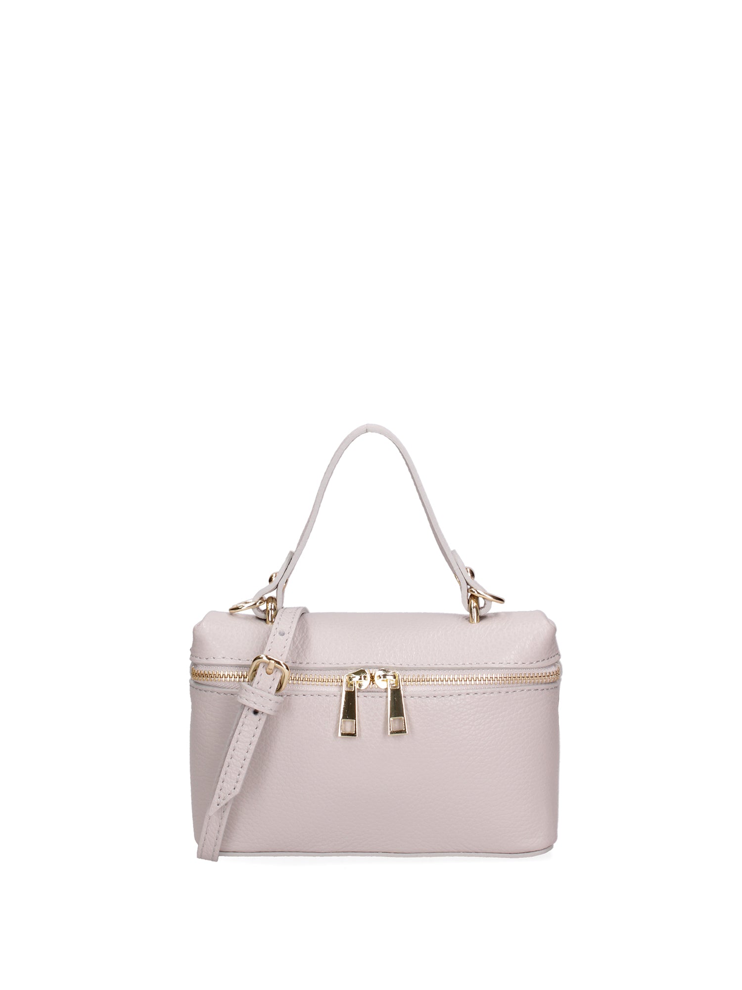 Borsa a mano da donna Vera pelle 07160-D86 GRIGIO PERLA Roberta Rossi