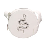 Naomi Borsa a spalla da donna Vera pelle 190960-BIANCO WHITE Gave Lux