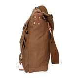 Milena Borsa a tracolla unisex Canvas e vera pelle ZG3009-FANGO TAUPE Gave Lux