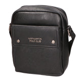 Borsa a tracolla uomo 100% PU Leather PCL3007-BLACK Northampton Polo Club