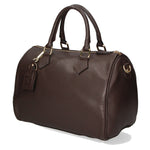 Aralia Borsa a bauletto da donna 100% pelle 5176-D23 T.MORO DARK BROWN Gave Lux