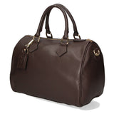 Aralia Borsa a bauletto da donna 100% pelle 5176-D23 T.MORO DARK BROWN Gave Lux