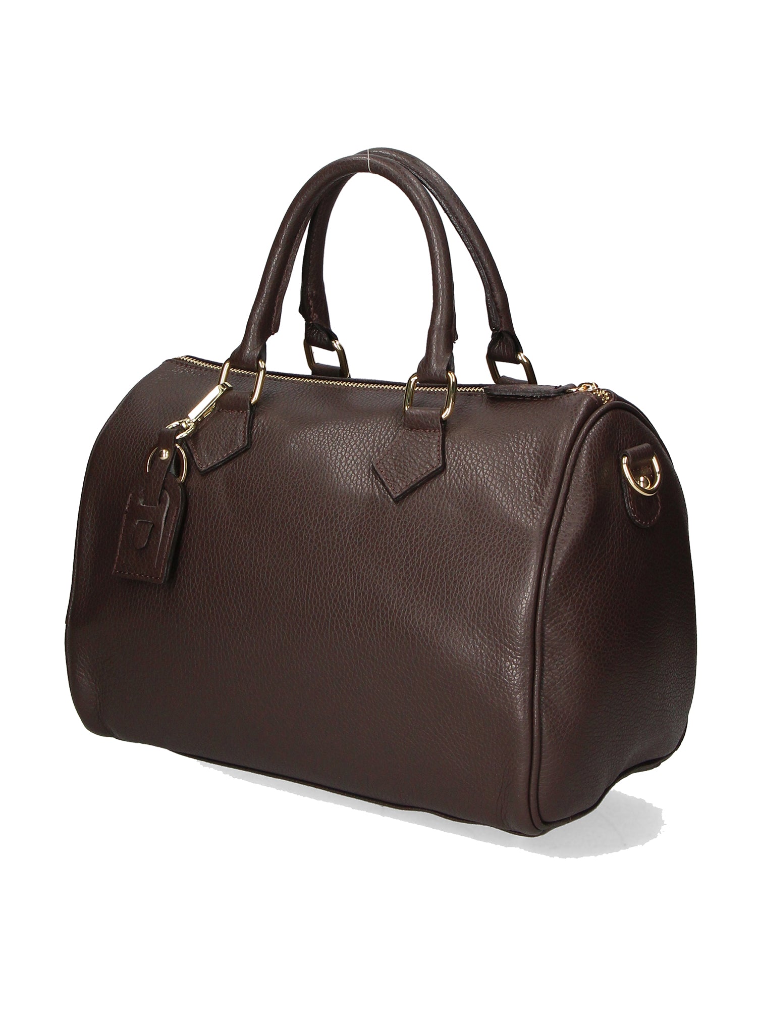 Aralia Borsa a bauletto da donna 100% pelle 5176-D23 T.MORO DARK BROWN Gave Lux