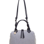 Borsa a mano da donna 100% pelle vegana PU 749-1PT-NAVYBLUE Diana&co