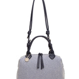 Borsa a mano da donna 100% pelle vegana PU 749-1PT-NAVYBLUE Diana&co