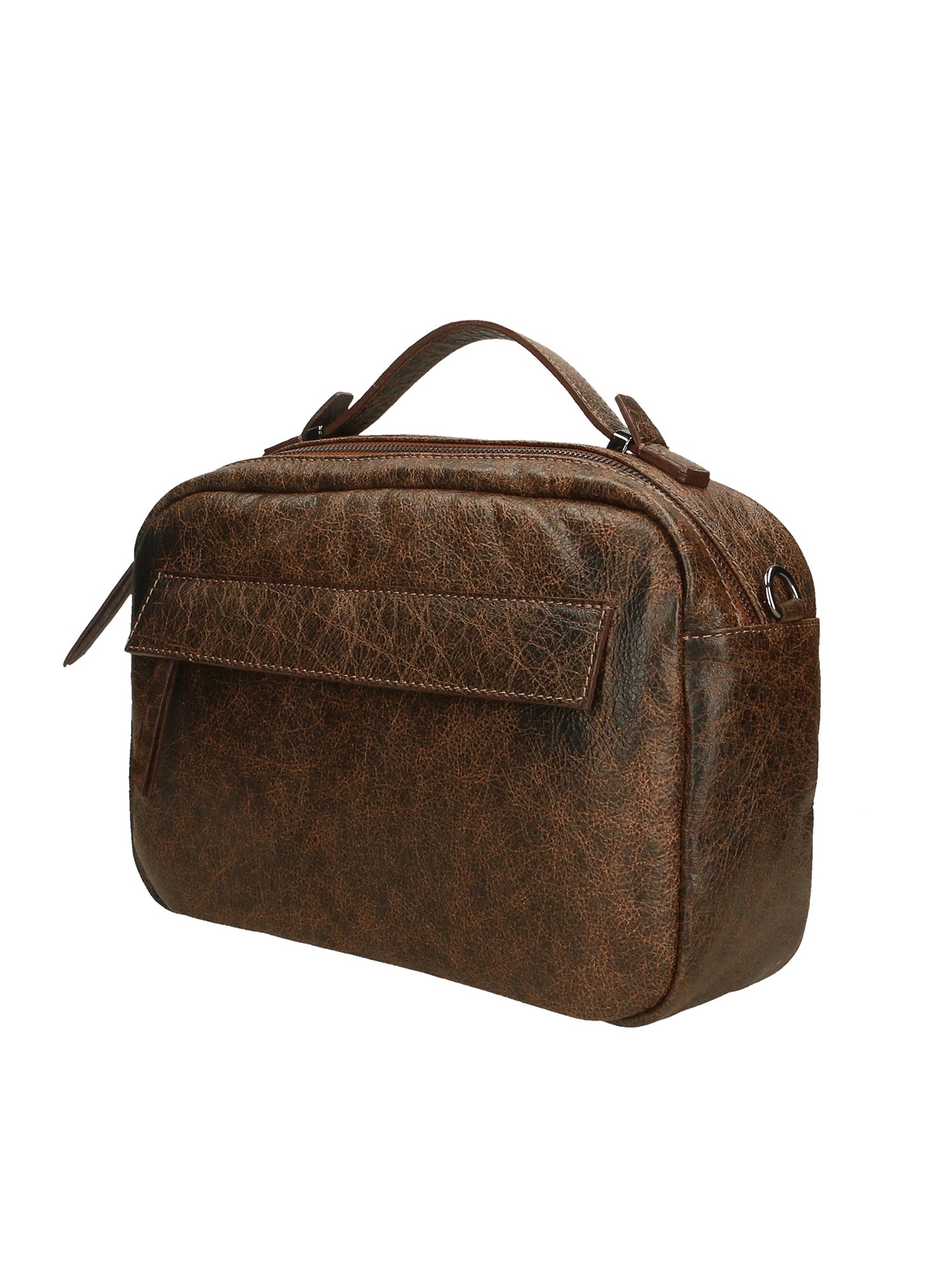 Vera Pelle 6542-CUOIO COGNAC Borsa a mano unisex Modello Avelon Gave Lux