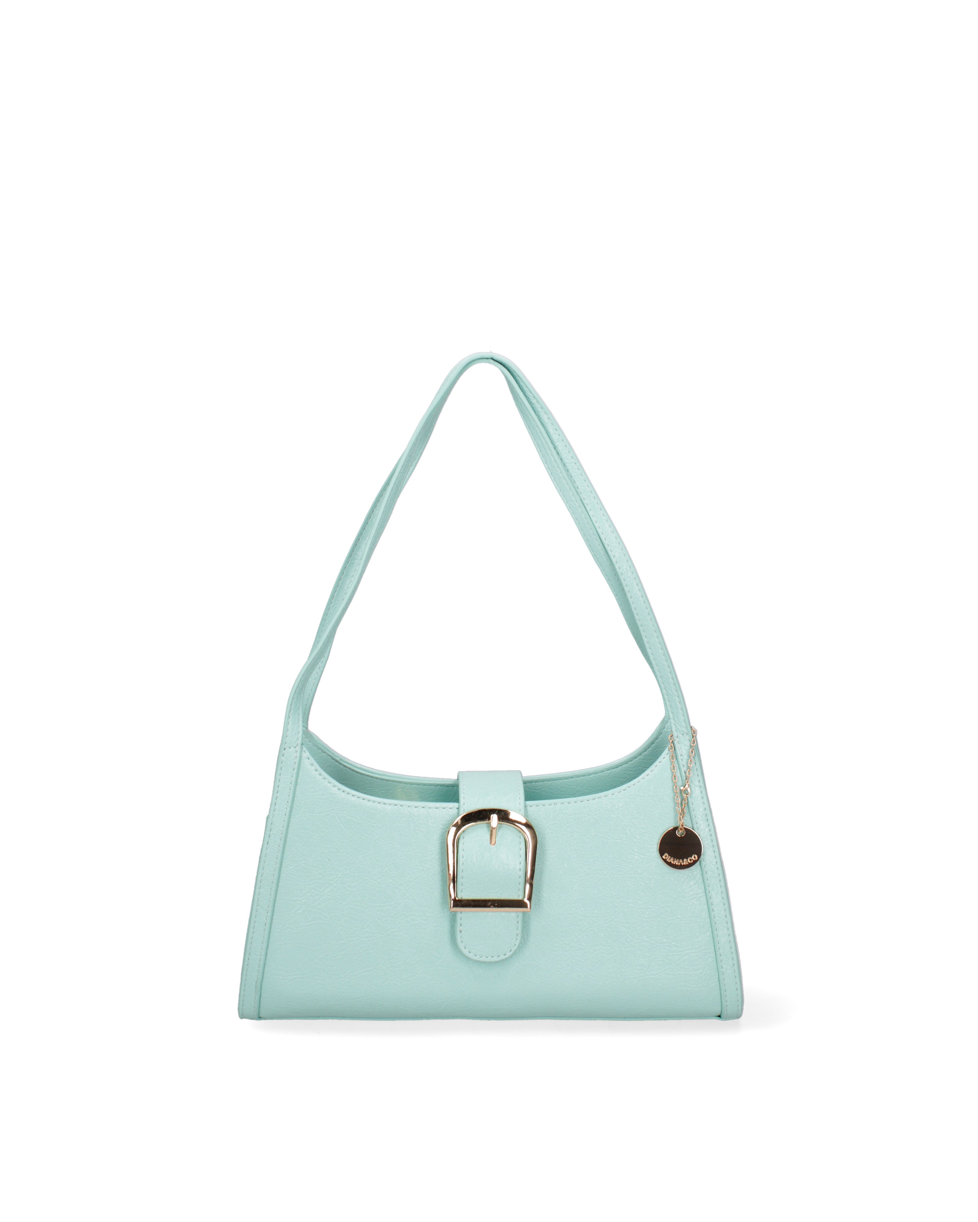 Borsa a spalla da donna Ecopelle DC3532-2-TIFFANY BLUE Diana&co