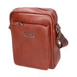 Borsa a tracolla uomo 100% pelle PU PCL3076-BROWN Northampton Polo Club